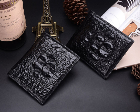 Crocodile Hornback Skin Wallet for Men-Exhibition