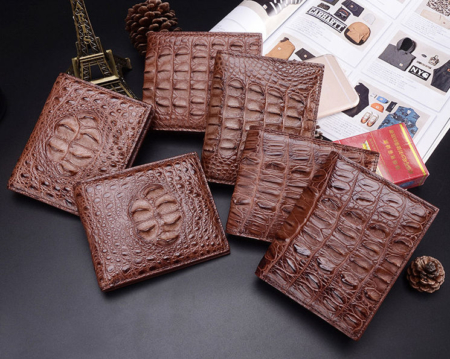 Crocodile Wallets Exhibition-Brown