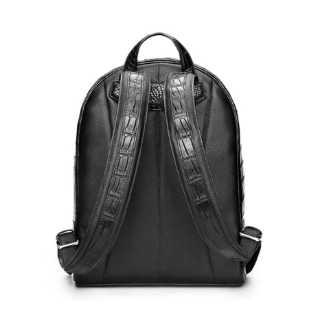 Genuine Alligator Skin Backpack, Luxury Backpack for Men-Back