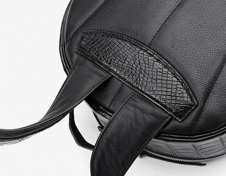 Genuine Alligator Skin Backpack, Luxury Backpack for Men-details