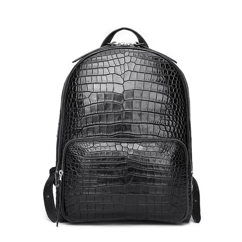 crocodile leather backpack