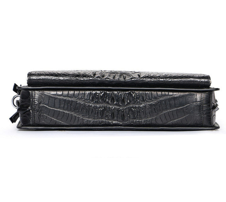 Luxury Crocodile Business Briefcase, Casual Crocodile Briefcase for Men-Bottom
