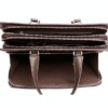 Luxury Crocodile Business Briefcase, Casual Crocodile Briefcase for Men-Brown-Inside