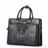 Luxury Crocodile Business Briefcase, Casual Crocodile Briefcase for Men-Front