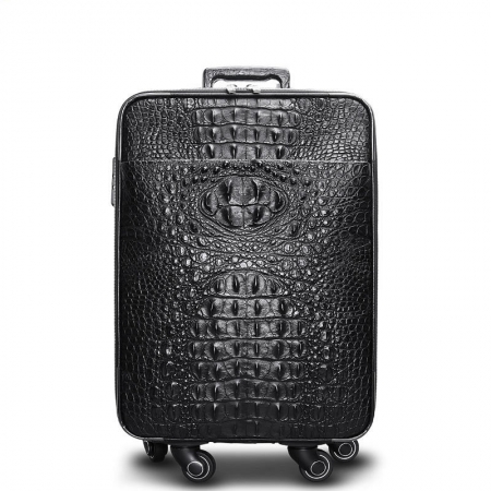 Luxury Genuine Crocodile Leather Luggage Bag Business Trolley Travel Bag