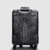 Luxury Genuine Crocodile Leather Luggage Bag Business Trolley Travel Bag-Back