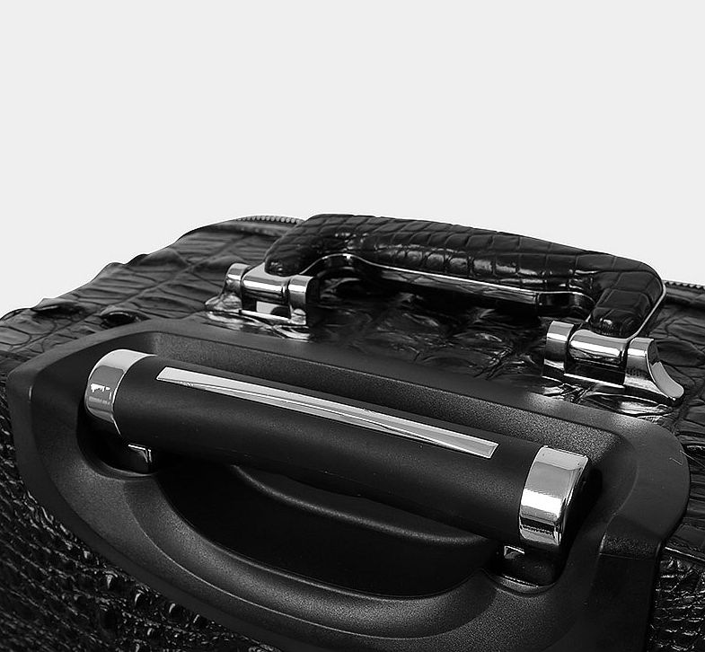 Crocodile & Alligator Leather Luggage Bag Business Trolley Travel Bag