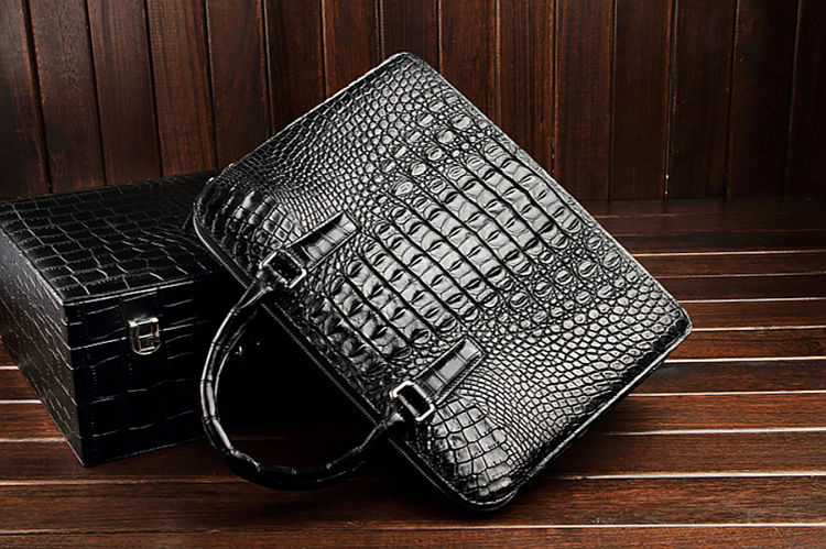 Luxury crocodile briefcase from BRUCEGAO