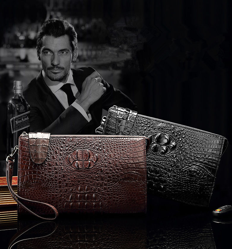 New Luxury Brand Fashion Men Clutch Bag Street Business Daily iPad