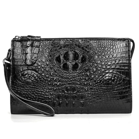 Men’s Business Crocodile Clutch Bag, Stylish Crocodile Clutch Wallet