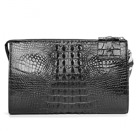 Men’s Business Crocodile Clutch Bag, Stylish Crocodile Clutch Wallet-Back