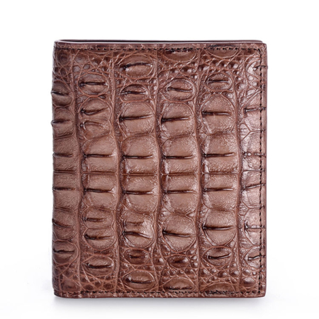 Stylish Crocodile Backbone Skin Bifold Wallet