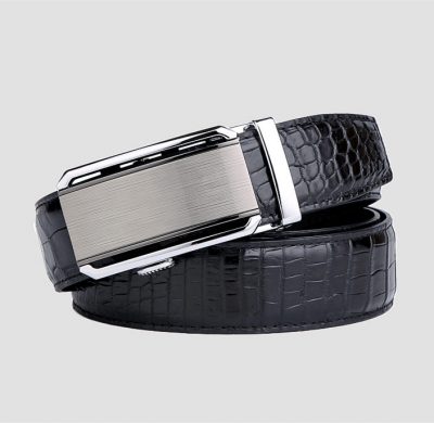 Alligator Belt with Automatic Buckle, Enclosed in an Elegant Gift Box
