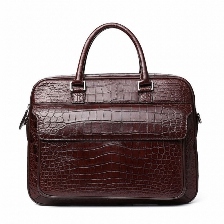 Alligator Briefcase Laptop Shoulder Messenger Bag for Men
