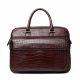 Alligator Briefcase Laptop Shoulder Messenger Bag for Men