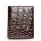 Best Crocodile Leather Wallet, Luxury Crocodile Leather Wallet for Men-Dark Brown