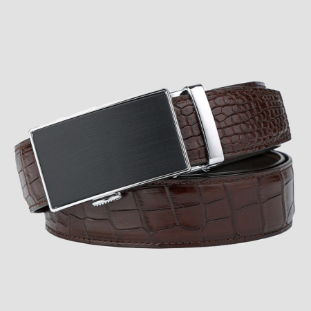 Classic Alligator Belt, Alligator Business Dress Belt-5