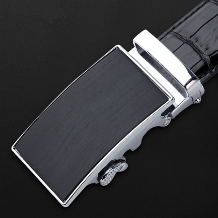 Classic Alligator Belt, Alligator Business Dress Belt-Buckle