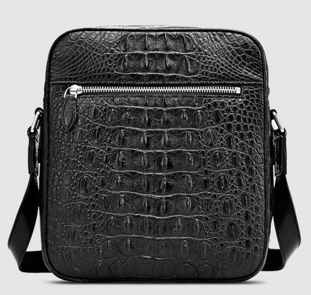 Crocodile Messenger Bag Crossbody Shoulder Bag-Back