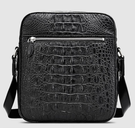 Crocodile Messenger Bag Crossbody Shoulder Bag-Back