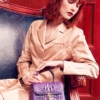 Designer Crocodile Handbag, Crocodile Crossbody Bag-Purple-Display