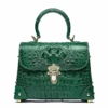 Designer Crocodile Handbags Crossbody Bags-Green