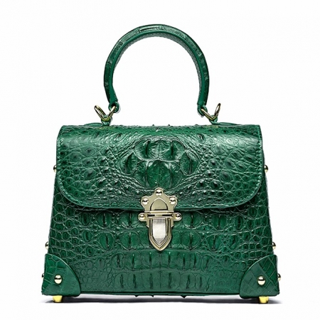 Designer Crocodile Handbags Crossbody Bags-Green