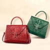 Designer Top Handle Crocodile Handbag Crossbody Bag Crocodile Purse-1