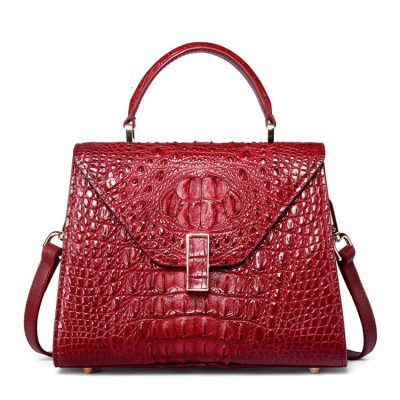 Classic Tote Bag and Cross Body Handbag in Crocodile Skin Patterned Te –  CUERIO