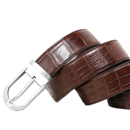 Fashion Alligator Belt, Reversible Alligator Leather Belt for Men-2