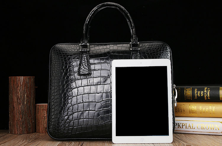 Genuine Crocodile Skin Laptop Bag