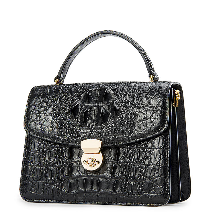 Black Crocodile Luxury Purse - Possala Designs