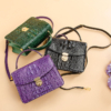 Ladies Designer Crocodile Purses Cross Body Handbags-Exhibition