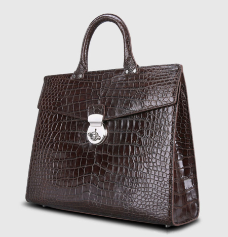 Luxury Alligator Lawyer Bag, Alligator Briefcase-1