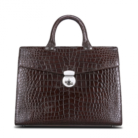 Luxury Alligator Lawyer Bag, Alligator Briefcase