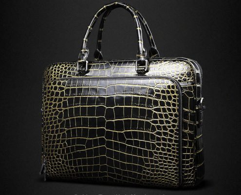 Luxury Alligator Skin Briefcase