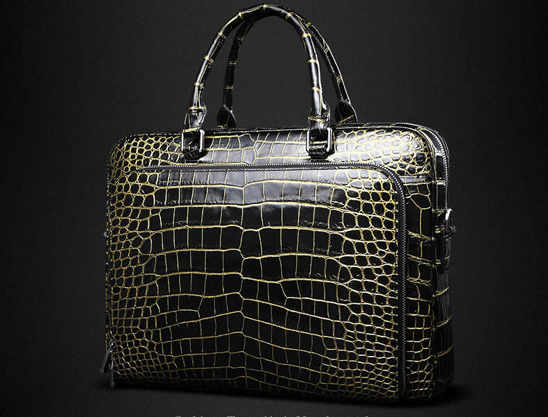Luxury Alligator Skin Briefcase