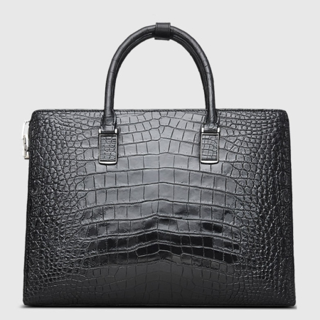 Luxury Business Alligator Skin Briefcase for Men-Back