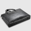 Luxury Business Alligator Skin Briefcase for Men-Bottom