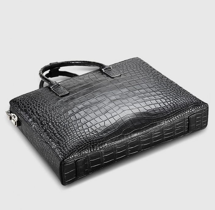 Luxury Business Alligator Skin Briefcase for Men