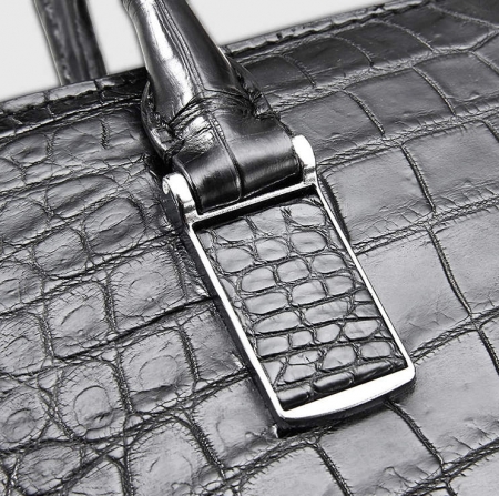 Luxury Business Alligator Skin Briefcase for Men-Details-1