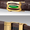 Luxury Crocodile Belt With Agate Buckle-Buckle