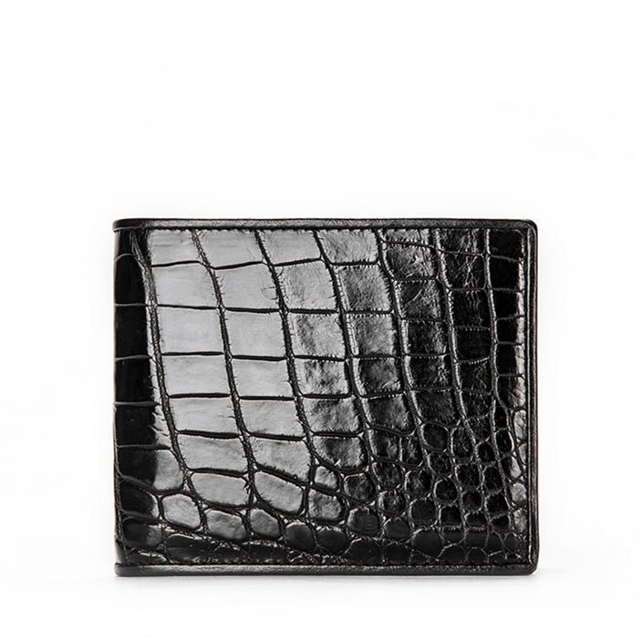 Luxury Crocodile Wallet, Premium Crocodile Bi-fold Wallet