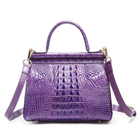 Style Crocodile Handbag Shoulder Bag Evening Bag-Back