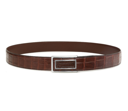 Stylish Alligator Belt, Casual Alligator Belt-Brown-1