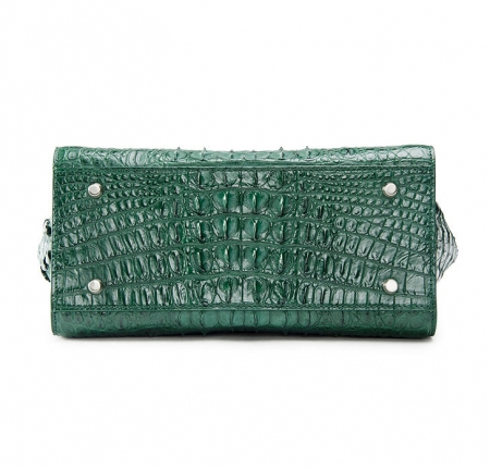 Womens Crocodile Top Handle Satchel, Crocodile Handbags Shoulder Bag-Bottom