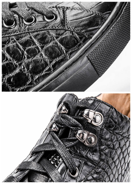 Alligator Boots, Casual Alligator Boots for Men-Details