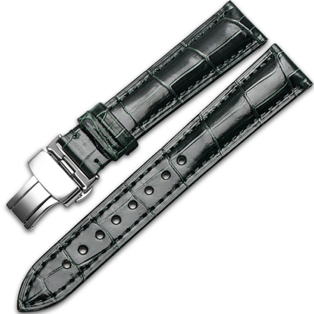 Alligator & Crocodile Apple Watch Band-Dark Green