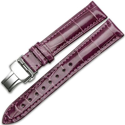 Alligator & Crocodile Apple Watch Band-Dark Purple