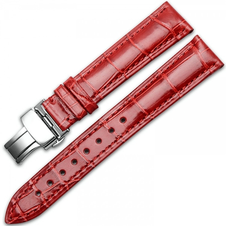 Alligator & Crocodile Apple Watch Band-Red